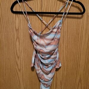 Dynamite Multicolor Swirl Chemise